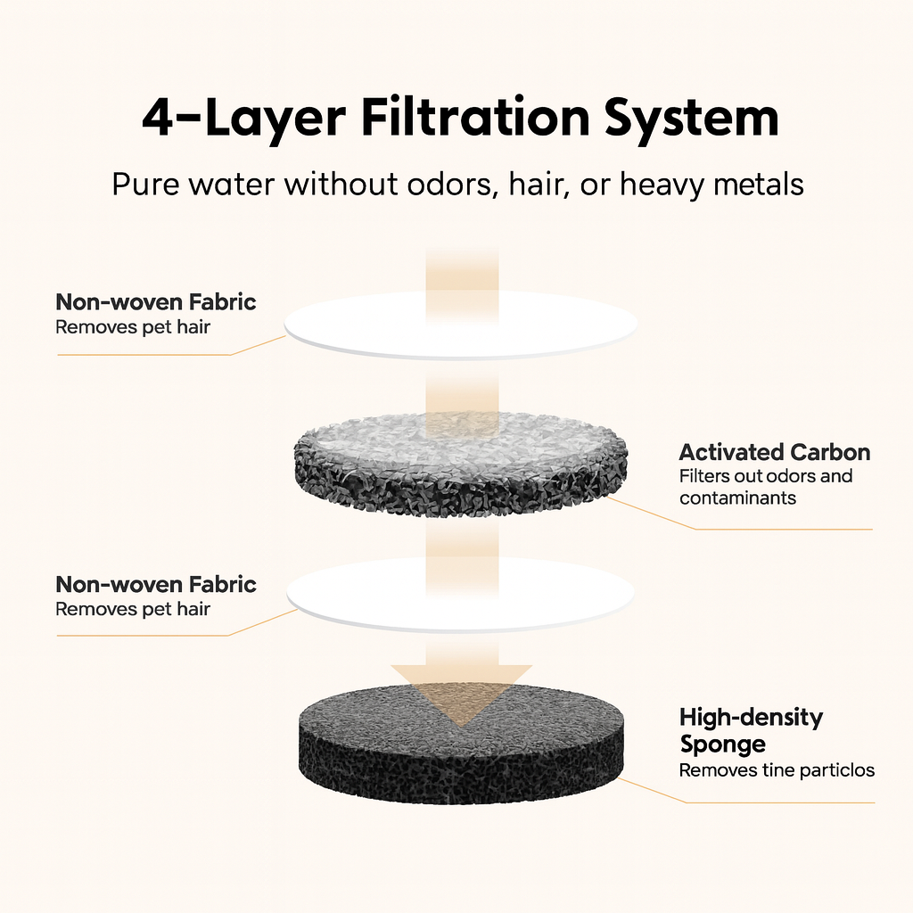 The PAWPIPET™ 2.2L Fountain Filters