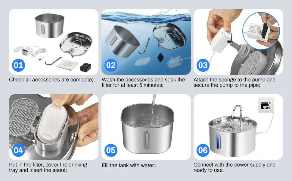 The PAWPIPET™ 2.2L Fountain Filters